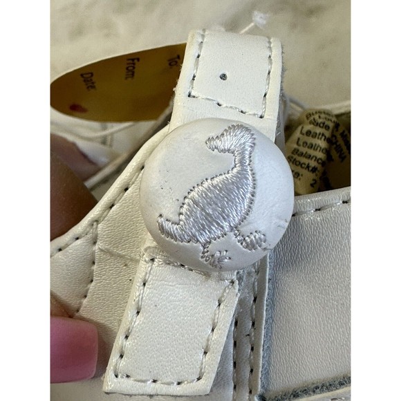 Red Goose Walker Shoes Baby Girl White Infant Layette Sneakers Collectors 3-6 Mo - Picture 8 of 16